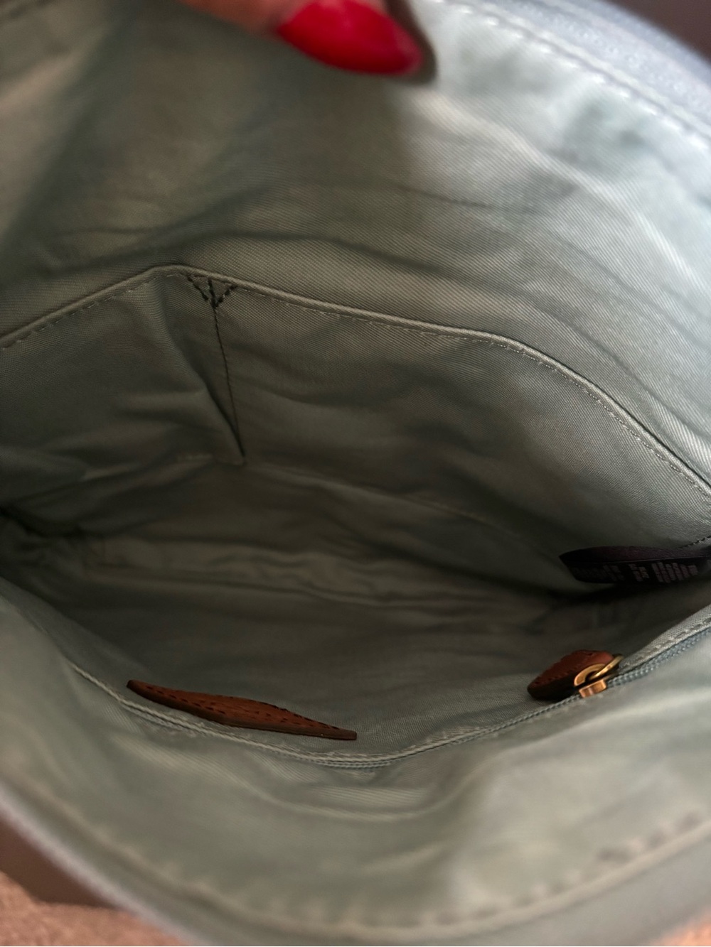 Fossil Morgan Traveler | Sea-glass, Mint Green | Leather Crossbody Bag - Picture 10 of 11